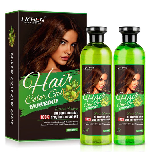 Lichen Hair Color Gel Natural Black (Argan Oil) 500ML* 2 - 1000ML